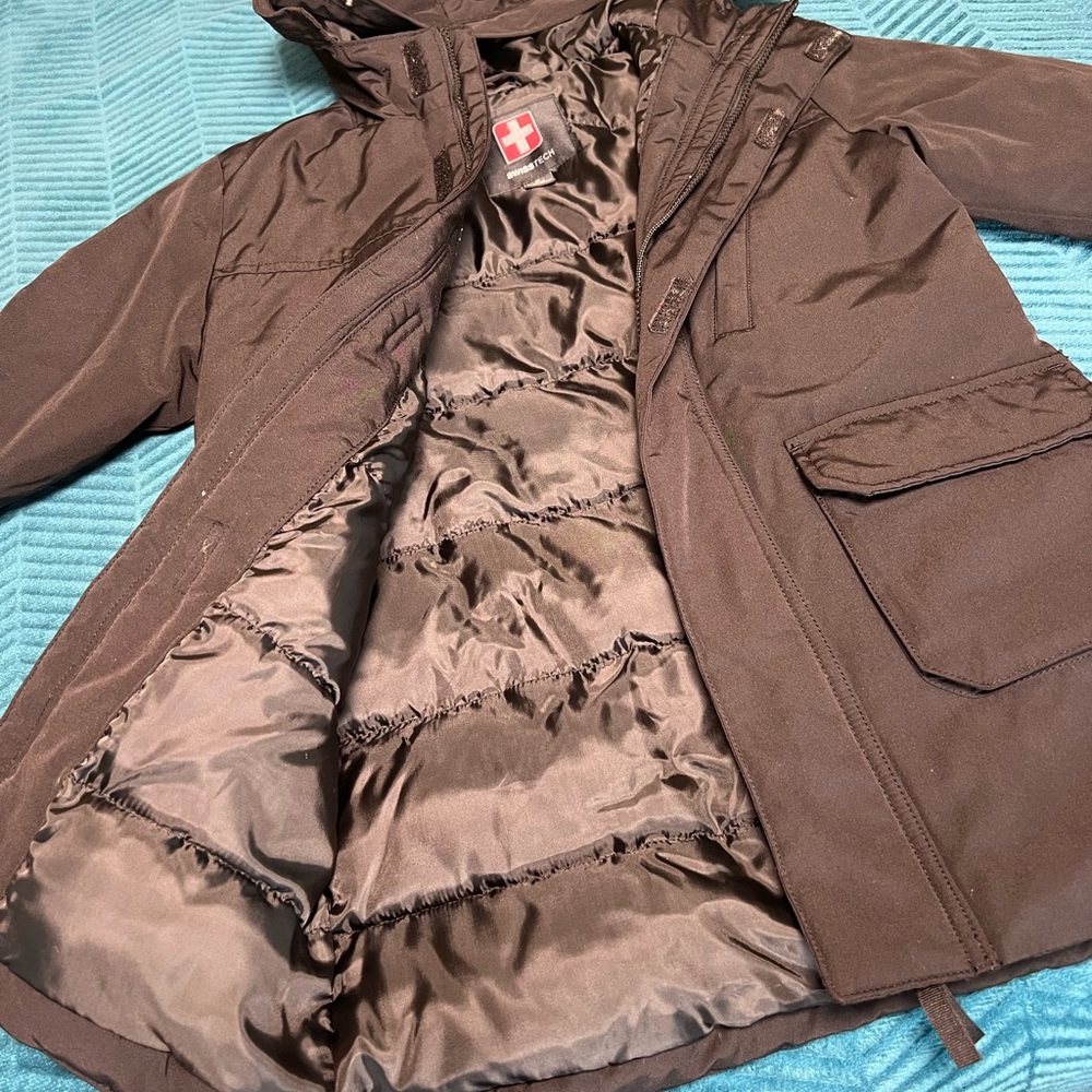 Swiss Tech Black Hooded Jacket